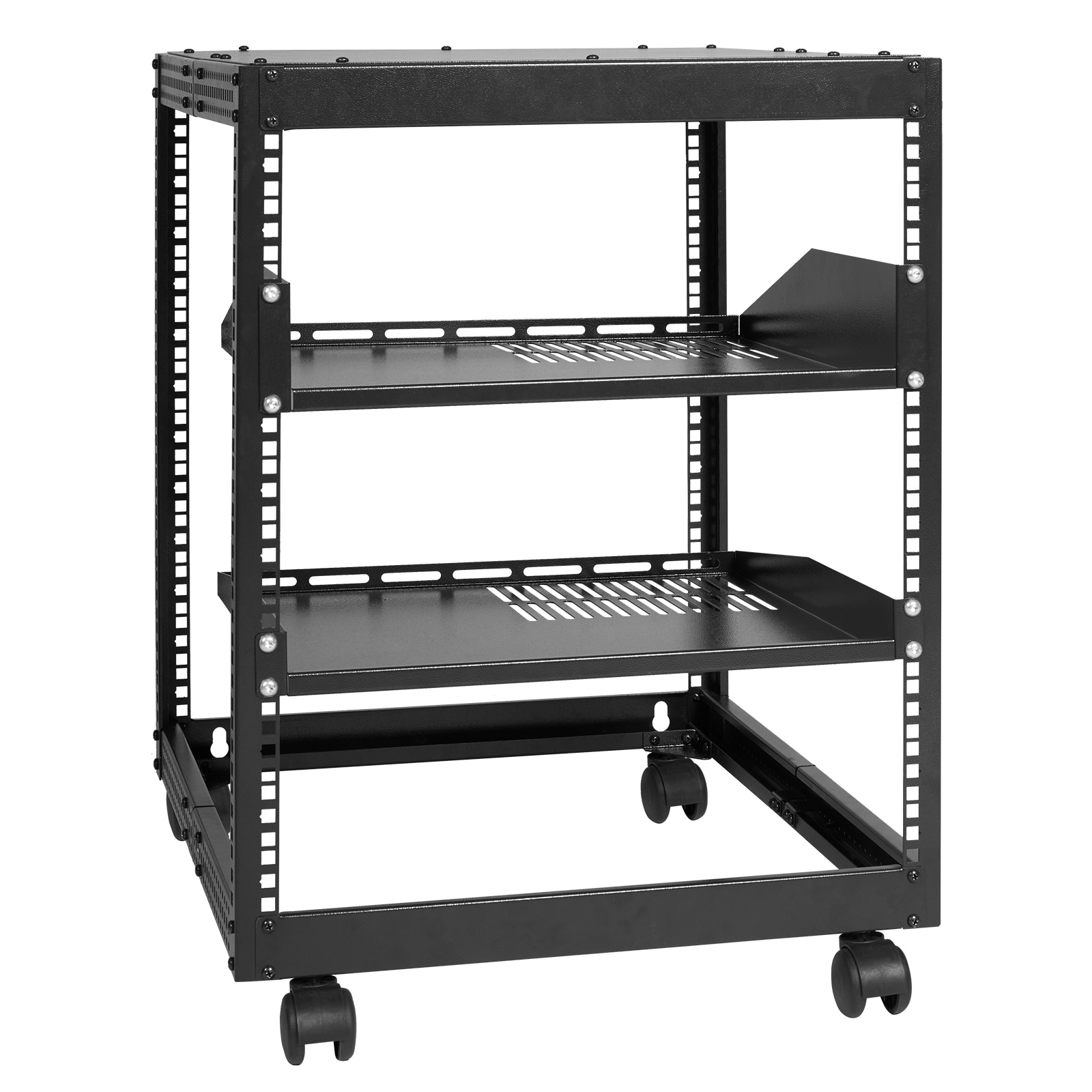 12u Open Frame Server Rack Adjustable Depth Network Av Equipment_voghion.com